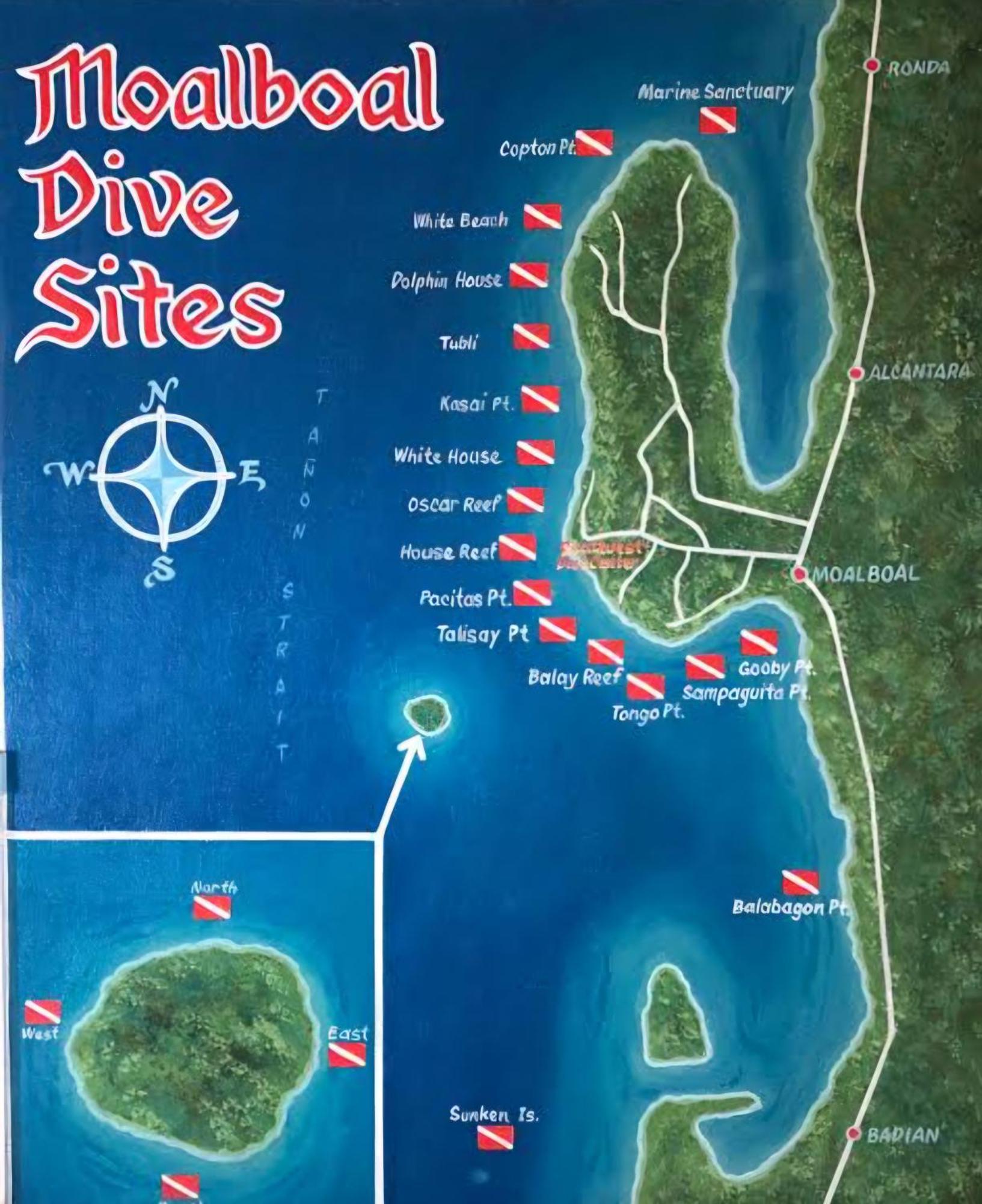 Nirvana Bamboo Houses & Dive Resort 몰볼 외부 사진